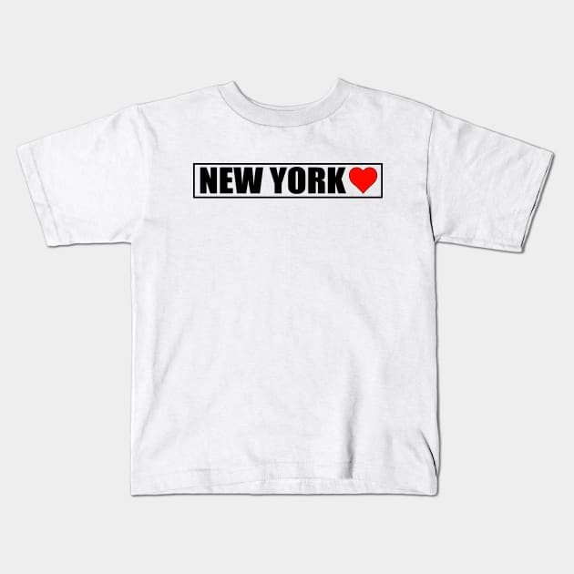 I Love New York City Kids T-Shirt by ChrisWilson